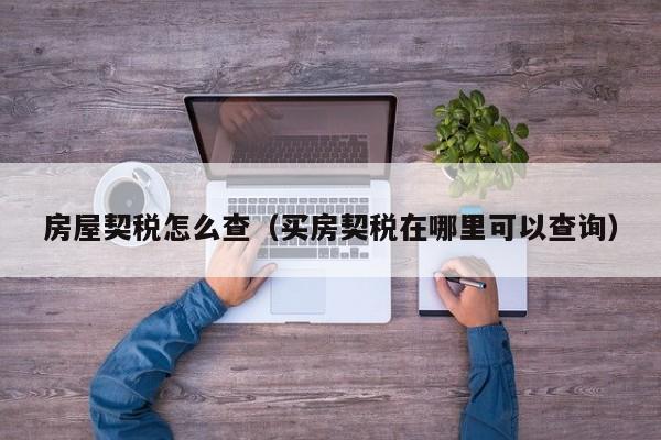 房屋契税怎么查（买房契税在哪里可以查询）